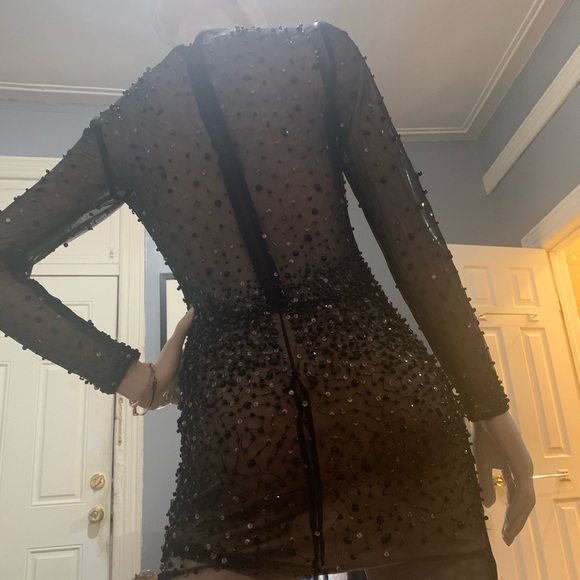 Bebé mesh sequin embellished dress - Picture 4 of 4